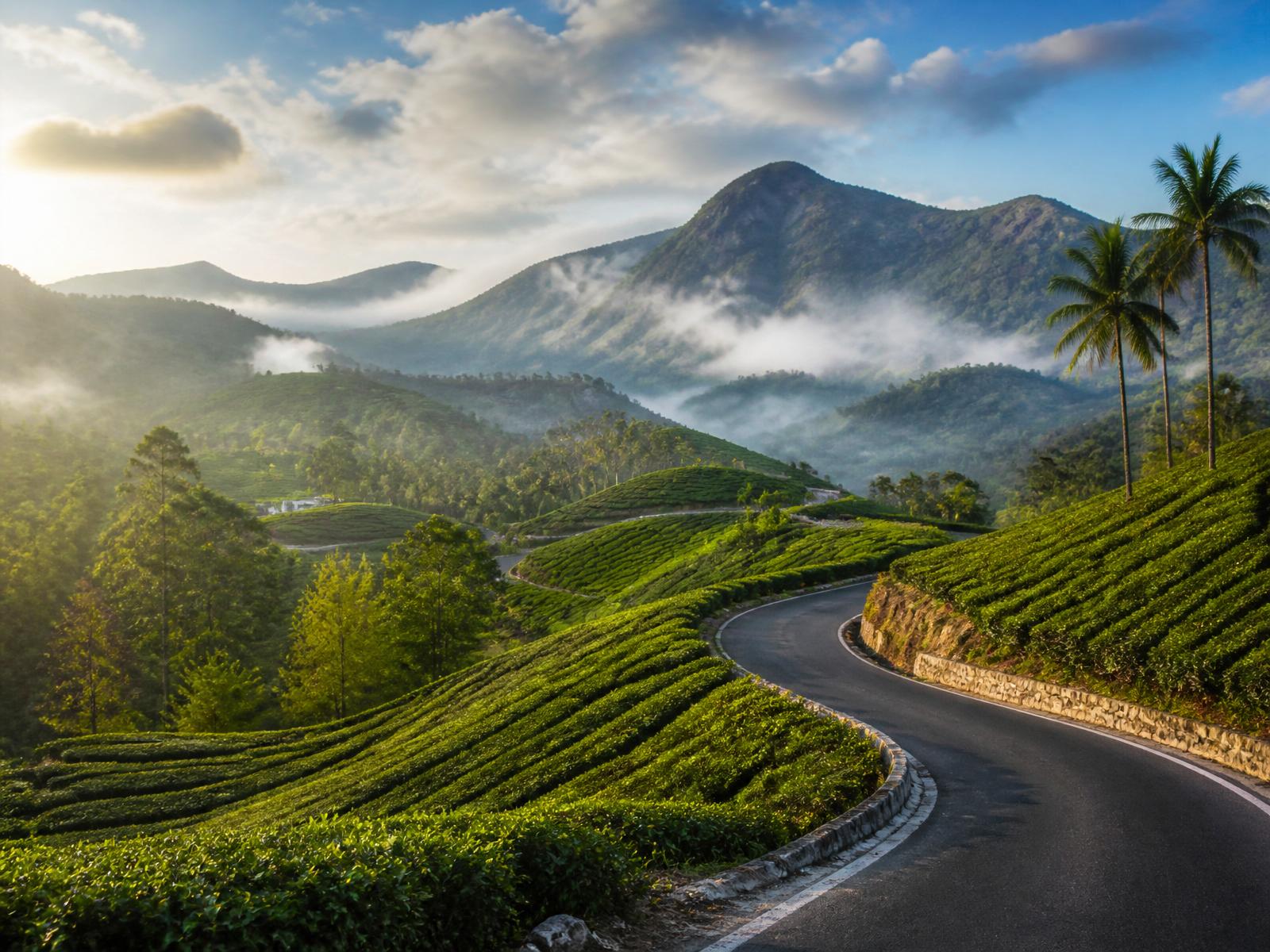Scenic South India travel destination landscape